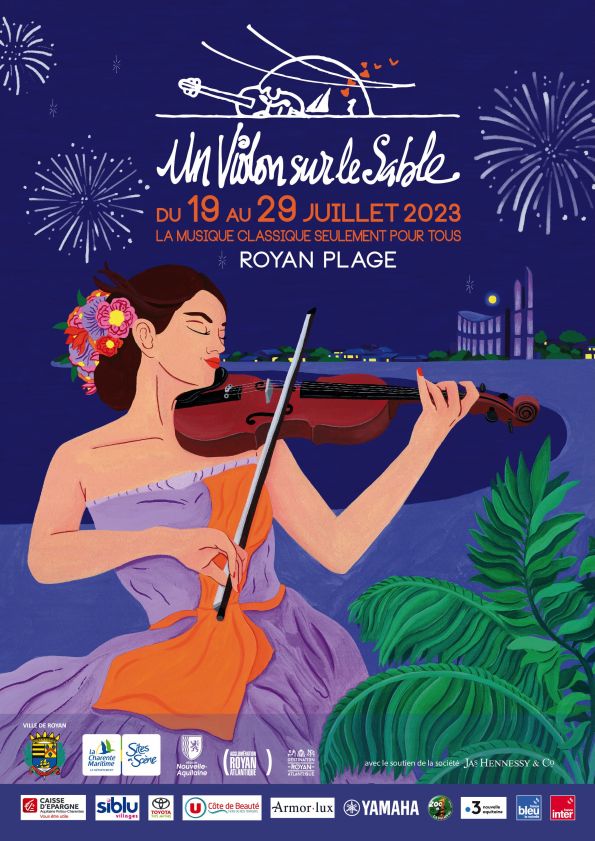 Affiche violon sur le sable 2023